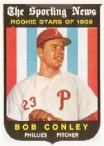 1959 Topps Baseball Cards      121     Bob Conley RS RC